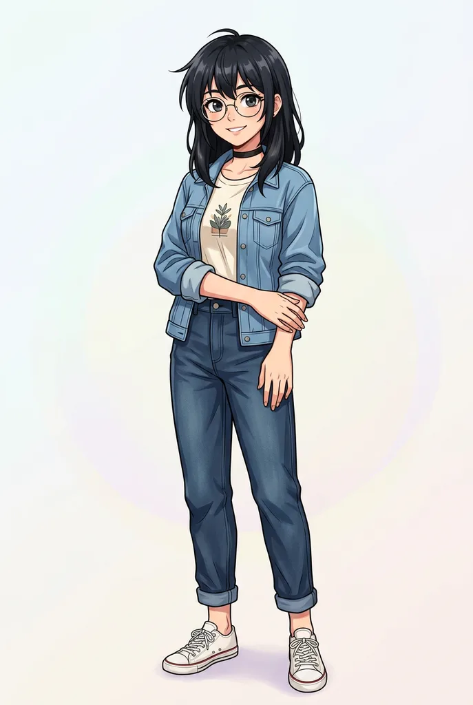 OC Creator result: OC Creator: Anime + Human + Female + Black + Casual + Smiling